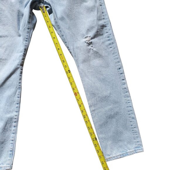 Levi’s 501 Light Wash Button Fly Skinny Distressed High Rise Jeans Size 31x30 - Picture 13 of 16